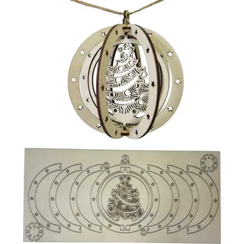 Kreativní gravírované vánoční ozdoby Vánoční stromeček