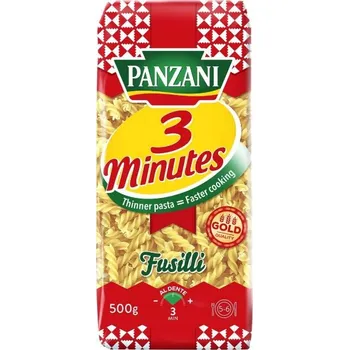 Hotové jídlo Panzani 3 min Expresní těstoviny Fusilli 500 g