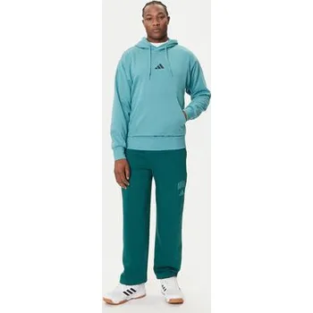 Pánské oblečení adidas Mikina Essentials Feelcozy JX5659 Tyrkysová Regular Fit S