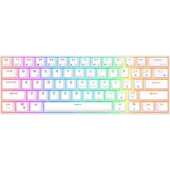 Klávesnice Mechanická klávesnice Royal Kludge RK61 RGB, červený spínač (bílá) (QWERTY)