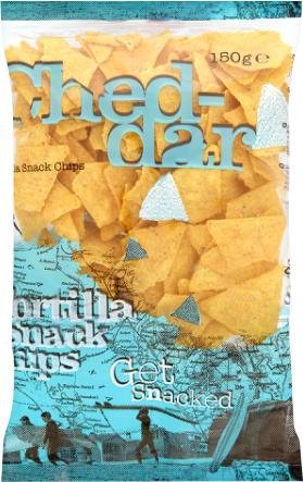Nuevo Progreso Snack tortilla chips cheddar 800g