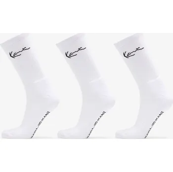 Pánské ponožky Ponožky Karl Kani Signature Socks 3-Pack White 39-42
