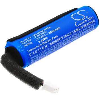 Baterie pro Groove onn Medium Rugged_LED, Rugged Speaker With LED Lighting a další, 2600 mA, Li-Ion