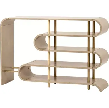 Konzolový stolek Designový konzolový stolek Stilig ST962 122 cm béžový/zlatý