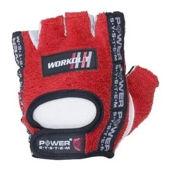 Sport Power System fitness rukavice Workout červené