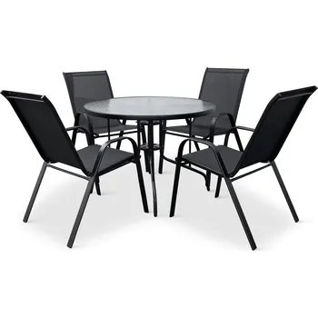 Zahradní sestava Nábytek Texim Zahradní set nábytku CAPRI 100cm + 4x židle RAMADA