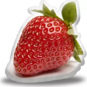 Polštář Sablio 24315773 3D polštář jahoda 50 x 50 cm