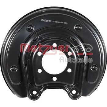 Brzdový kotouč Ochranný plech proti rozstřikování, brzdový kotouč METZGER 6115510