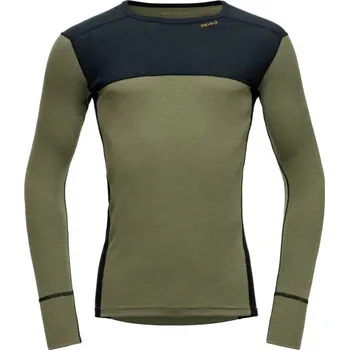Pánské termoprádlo Devold Lauparen Merino 190 Shirt Man Velikost: L / Barva: INK/LICHEN/BLACK