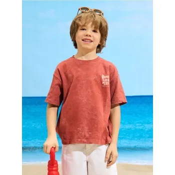 Chlapecké tričko Sinsay - Tričko oversized - červená - 776EF-33X - 776EF-33X-122