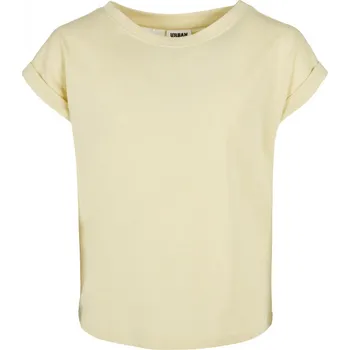 Dívčí tílko Urban Classics Dívčí oversize tričko se spadlými rameny Barva: žlutá jemná, Velikost: 110/116