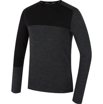 Pánské tričko Pánské triko MOOA MerinoSilk Block 160 long Velikost: XXL / Barva: černá