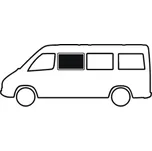 Boční posuvné okno pro MB Sprinter a VW Crafter (2007 - 2018) varianta První okno za řidičem