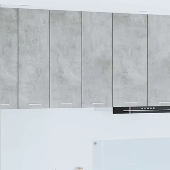 Policová skříň Závěsná skříňka s úložištěm Riga Betonově šedá 60 x 31 x 80 cm