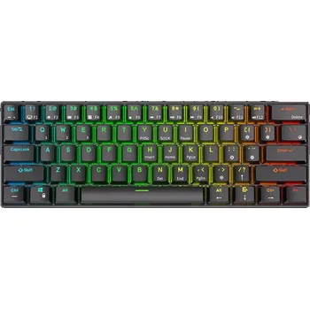 Klávesnice Mechanická klávesnice Royal Kludge RK61 RGB, červený spínač (černá) (QWERTY)
