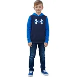 Chlapecká zateplená mikina s kapucí UNDER ARMOUR-UA Rival Flc Cblck Grphc HD Modrá XL