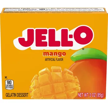 Bonbon Jell-O instantní želatina s mangovou příchutí 85 g
