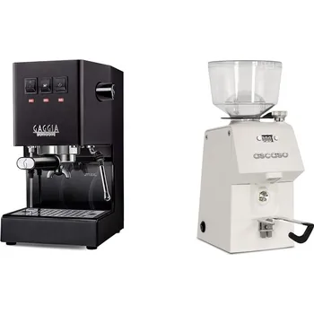 Kávovar Gaggia Classic E24, black + Ascaso H64, white