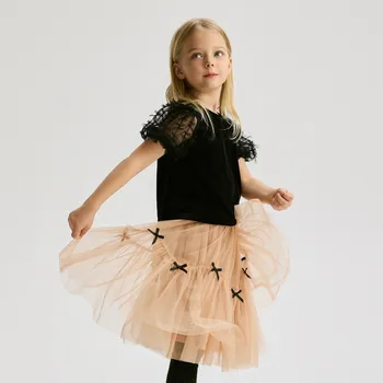 Dívčí sukně Reserved - Tylová sukně s mašličkami - béžová - 410FW-08X - 410FW-08X-146