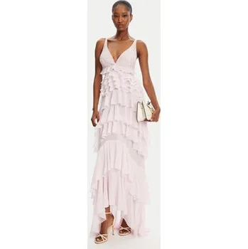 Dámské šaty Elisabetta Franchi Koktejlové šaty AB-R42-52E2- Růžová Regular Fit 38