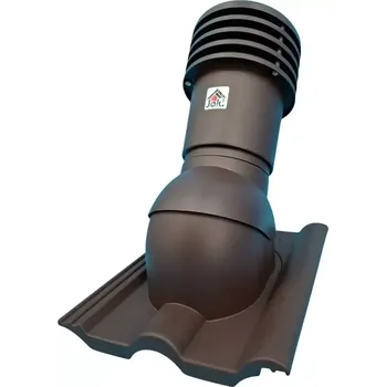 Jokl VENTEOR Větrací střešní komínek 150 mm Hnědá