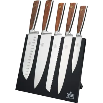 Berndorf Sandrik Kuchyňské nože s magnetickým stojanem 6 ks hnědé