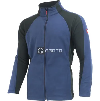 Pánská casual bunda Engelbert Strauss modrá pánská pracovní microfleecová bunda M