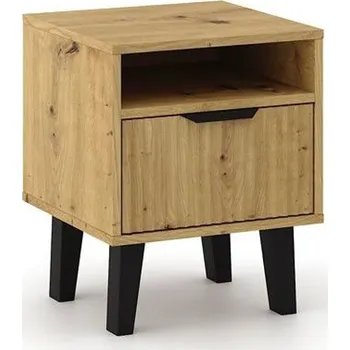 Noční stolek Noční stolek Scandi 1S SLIM DUB ARTISAN