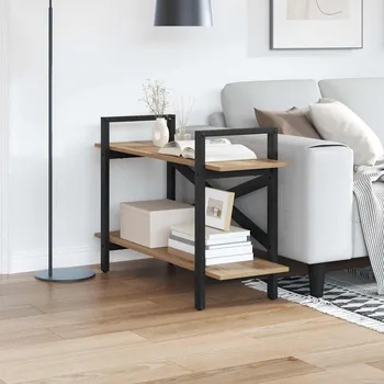 Knihovna Knihovna Artisanový dub 100 x 33,5 x 64 cm kompozitní dřevo