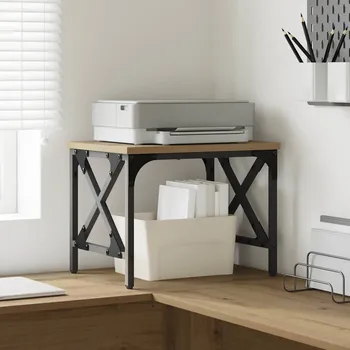 Příborník do zásuvky Stojan na tiskárnu Nastavitelná Artisanový dub 40 x 30 x 31 cm