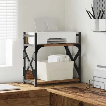 Příborník do zásuvky Stojan na tiskárnu Staré dřevo 40 x 20 x 40 cm kompozitní dřevo