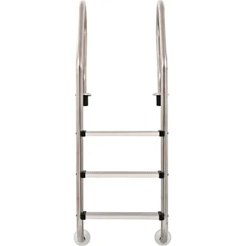 Bazénový žebřík se 3 stupni, nerezová ocel 3