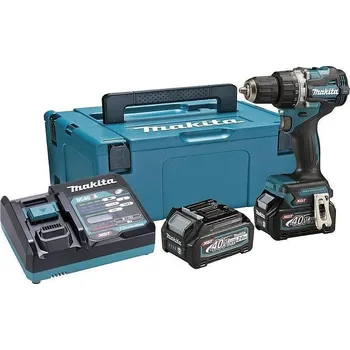 Makita DF002GA201 aku bezuhlíkový vrtací šroubovák Li-ion XGT 40V/2,0Ah, Makpac + sada 1911V6-0