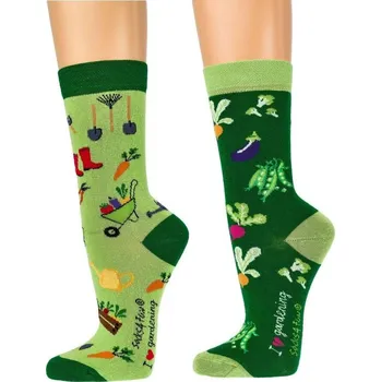 Dámské ponožky Ponožky Socks 4 Fun 6209.03 Zahradničení - sada 2 páry