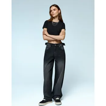 Dámské džíny Džíny baggy - 36 - House - černá - 327IA-99J