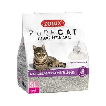 Zolux Podestýlka Purecat Mineral Light Clumping Zolux, 5 l