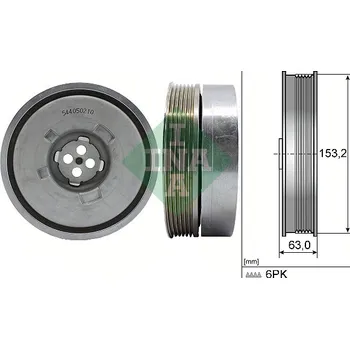 Řemenice, klikový hřídel INA 544 0502 10