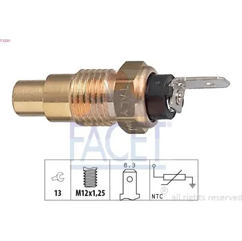 Auto-moto Snímač, teplota chladiva FACET 7.3223