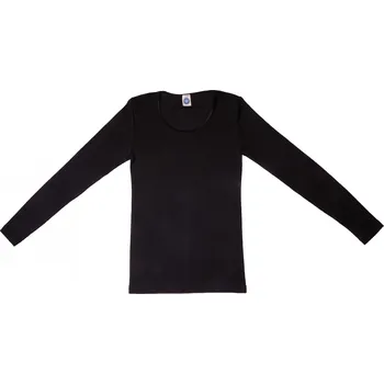 Dámské termo spodky Dámské merino triko s hedvábím, dlouhý rukáv Barva: černá, Velikost: 40/42 černé/bílé