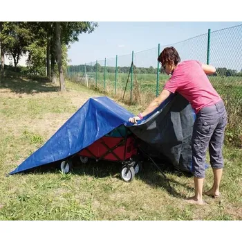 Příslušenství ke karavanu Všestranná modrá plachta Reimo Tent varianta Rozměry (Š x H): 4 x 5 m