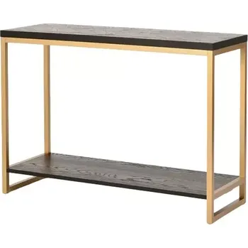 Konzolový stolek Konzolový stolek Seville 110 cm z masivu černý/zlatý