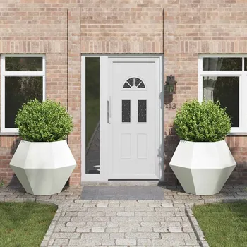 Truhlík Truhlík 2 pcs Bílá 100 x 100 x 80 cm Ocel