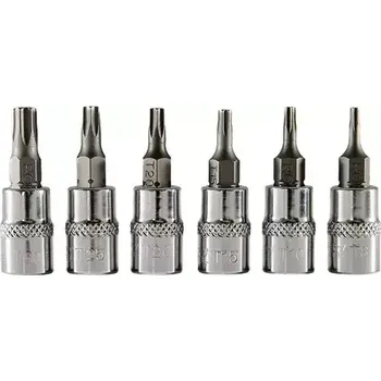 Nářadí pro automobil ROOKS Sada nastavců 1/4" Torx T8-T30 6 ks RKS OK-01.4701