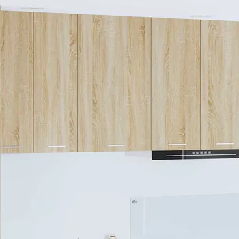 Policová skříň Závěsná skříňka Riga Sonoma dub a bílá 50 x 31 x 80 cm