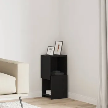 Rohová skříňka Černý dub 25,5x25x55cm kompozitní dřevo