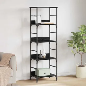 Obývací pokoj Knihovna Černý dub 50 x 33 x 153 cm kompozitní dřevo