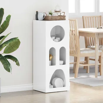 Příborník do zásuvky Servírovací skříň Vysoce lesklá bílá 40 x 35 x 100.5 cm