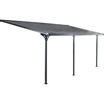 Pergola Hliníková pergola ke stěně / přístřešek na auto, 618x305 cm