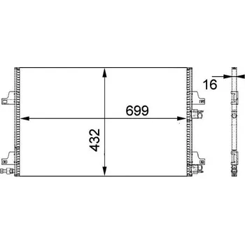 Výparník klimatizace Kondenzátor, klimatizace MAHLE AC 365 000P