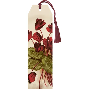 Záložka Knižní záložka Orange Autumn Plants Cyclamen